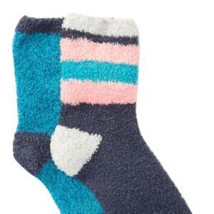 Free Press Fuzzy Socks Micro Crew Pack of 2